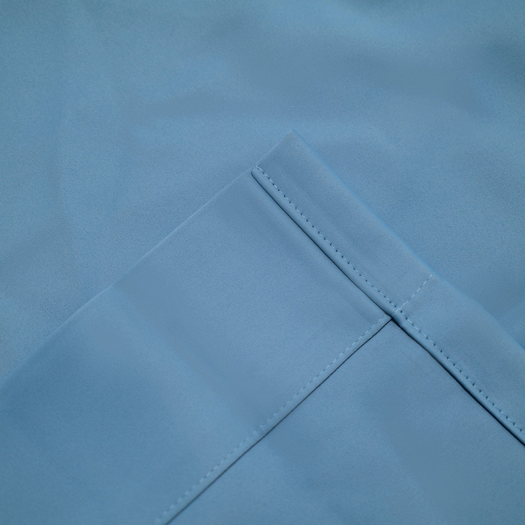 Vista Cotton Blend Physical Blackout Curtains Pleated