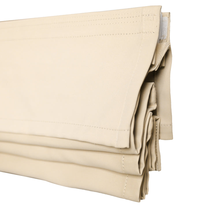 Vista Cotton Physical Blackout Roman Shades & Blinds | Top Down Bottom Up