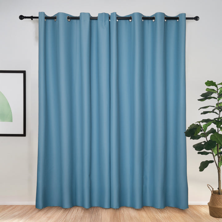 Vista Cotton Blend Physical Blackout Curtains Grommet