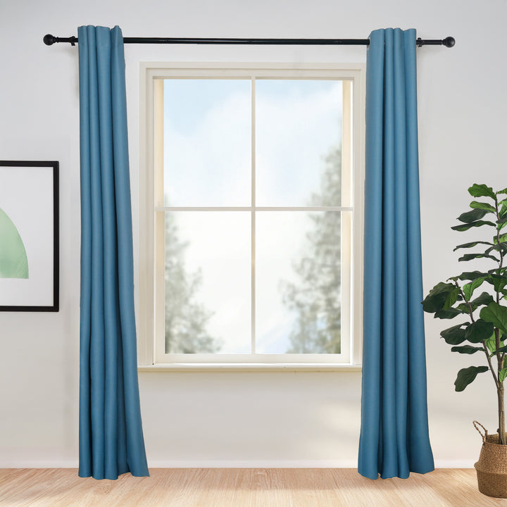 Vista Cotton Blend Physical Blackout Curtains Grommet