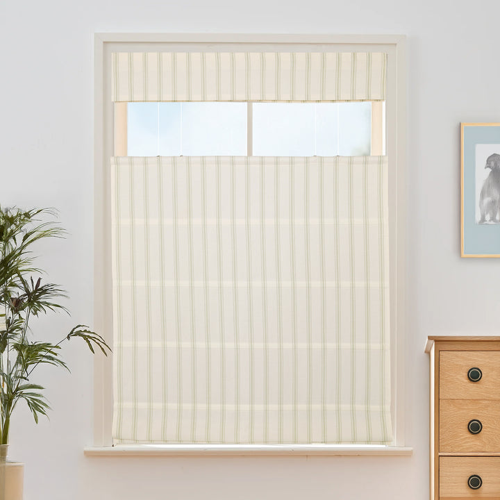 Loxley Yarn-Dyed Cotton Roman Shades & Blinds | Top Down Bottom Up