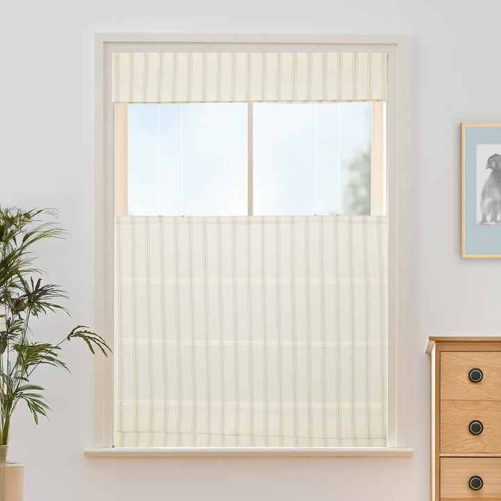 Loxley Yarn-Dyed Cotton Roman Shades & Blinds | Top Down Bottom Up