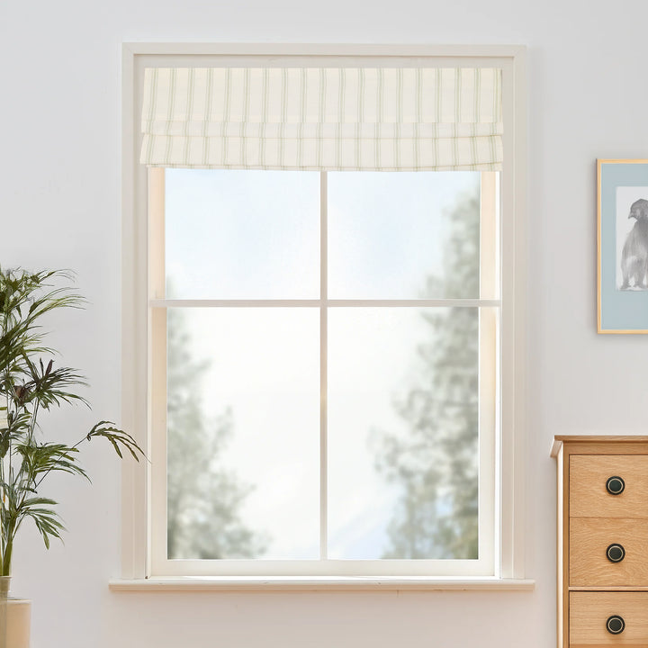 Loxley Yarn-Dyed Cotton Roman Shades & Blinds | Top Down Bottom Up