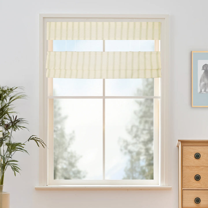 Loxley Yarn-Dyed Cotton Roman Shades & Blinds | Top Down Bottom Up