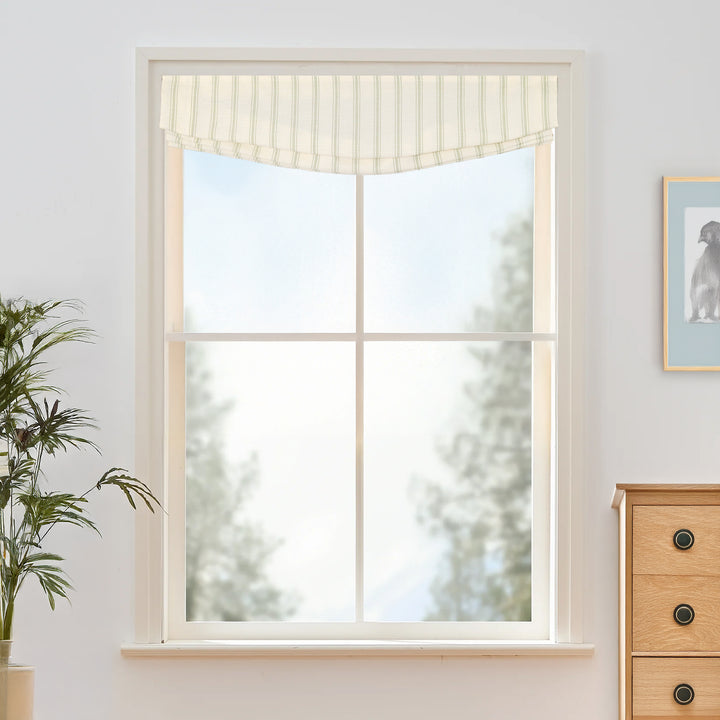 Loxley Yarn-Dyed Roman Shades & Blinds | Relaxed