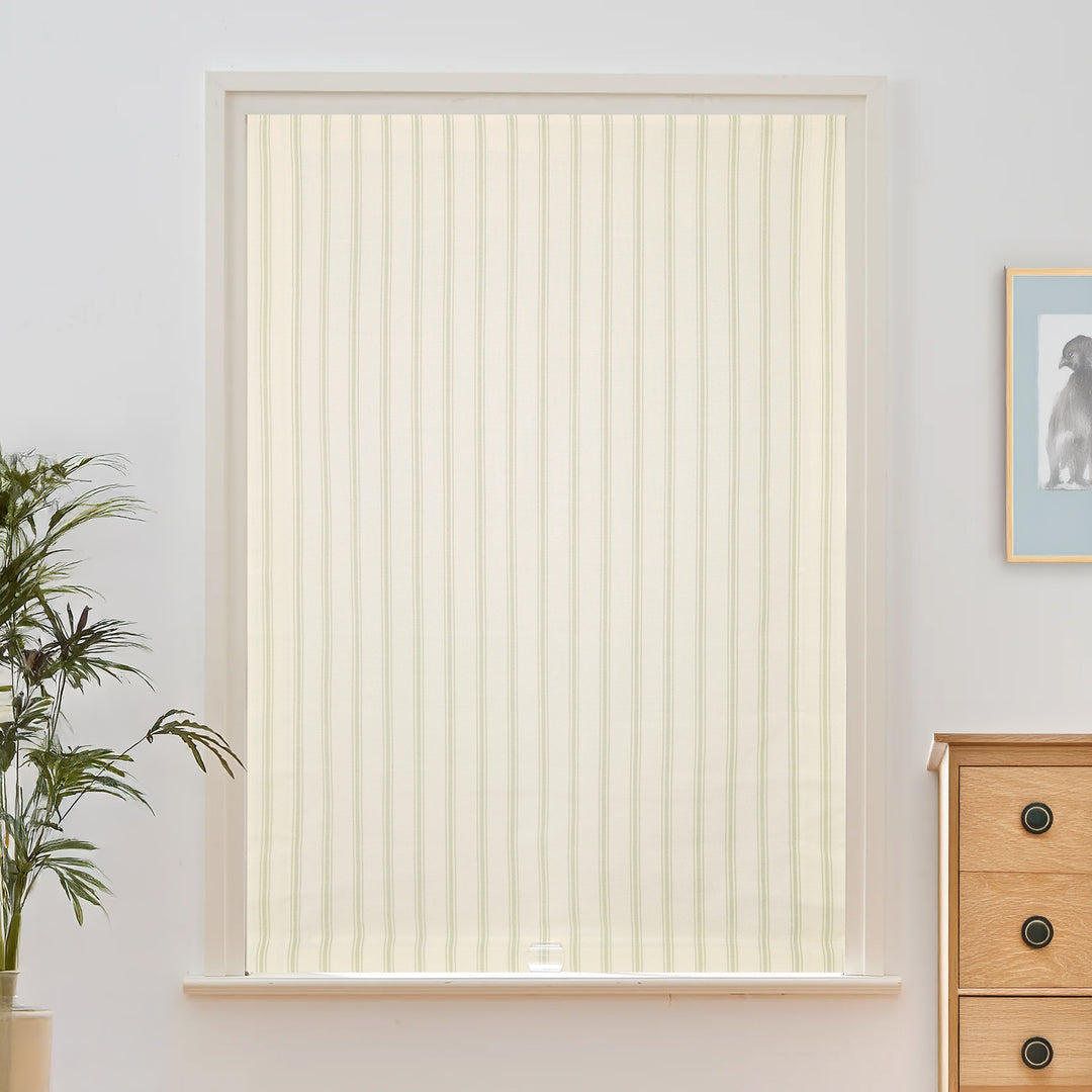 Loxley Yarn-Dyed  Roman Shades & Blinds | Flat Fold