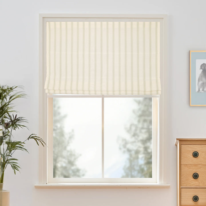 Loxley Yarn-Dyed  Roman Shades & Blinds | Flat Fold