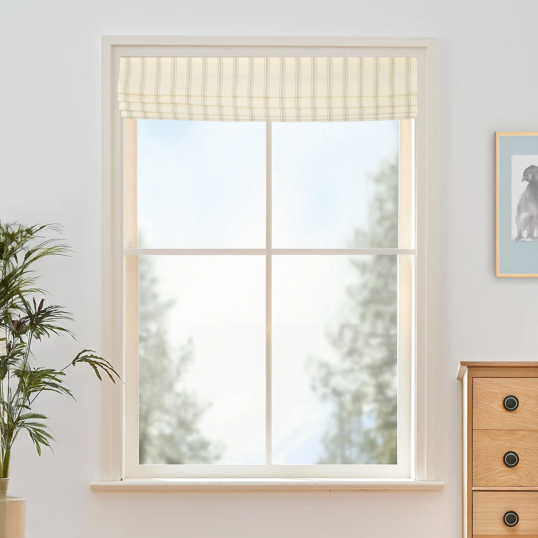 Loxley Yarn-Dyed  Roman Shades & Blinds | Flat Fold