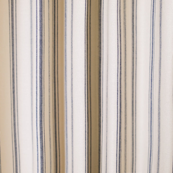 Loxley Yarn-Dyed Cotton Curtains & Drapes Pleated