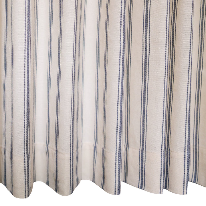 Loxley Yarn-Dyed Cotton Curtains & Drapes Pleated