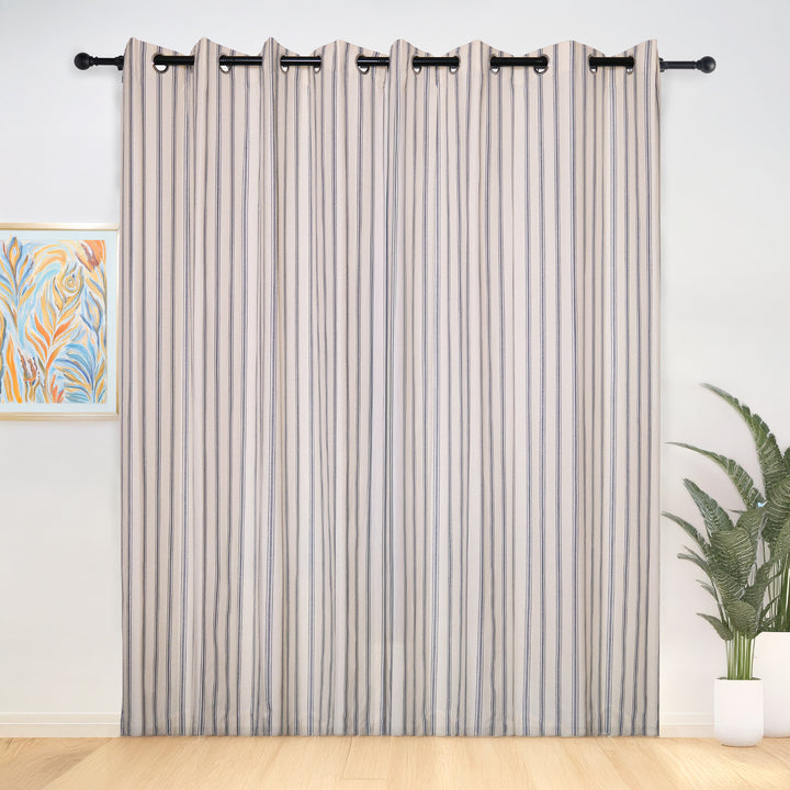 Loxley Yarn-Dyed Cotton Curtains & Drapes Grommet
