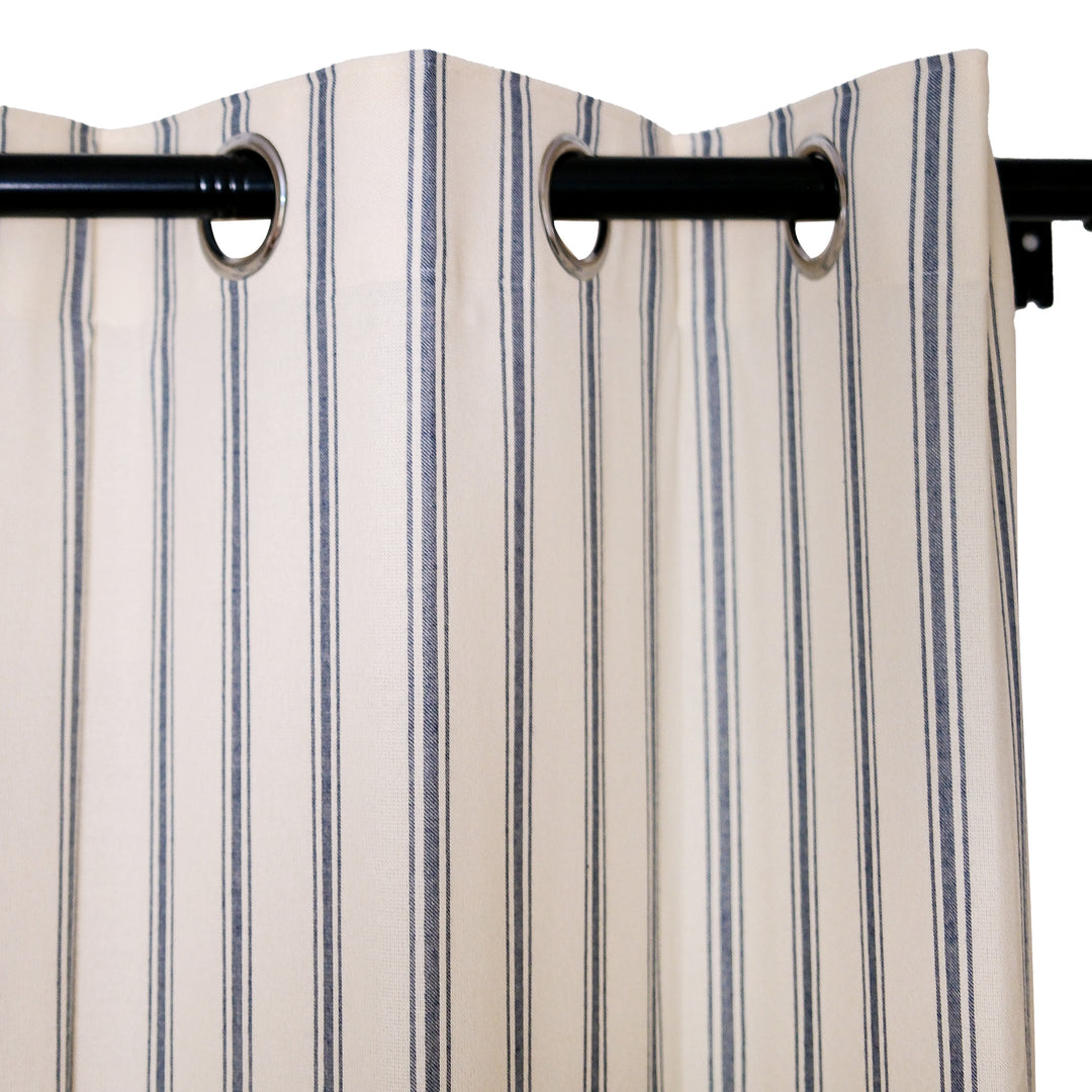 Loxley Yarn-Dyed Cotton Curtains & Drapes Grommet