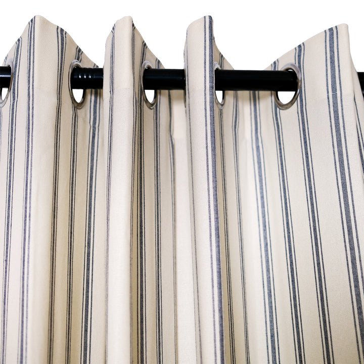 Loxley Yarn-Dyed Cotton Curtains & Drapes Grommet