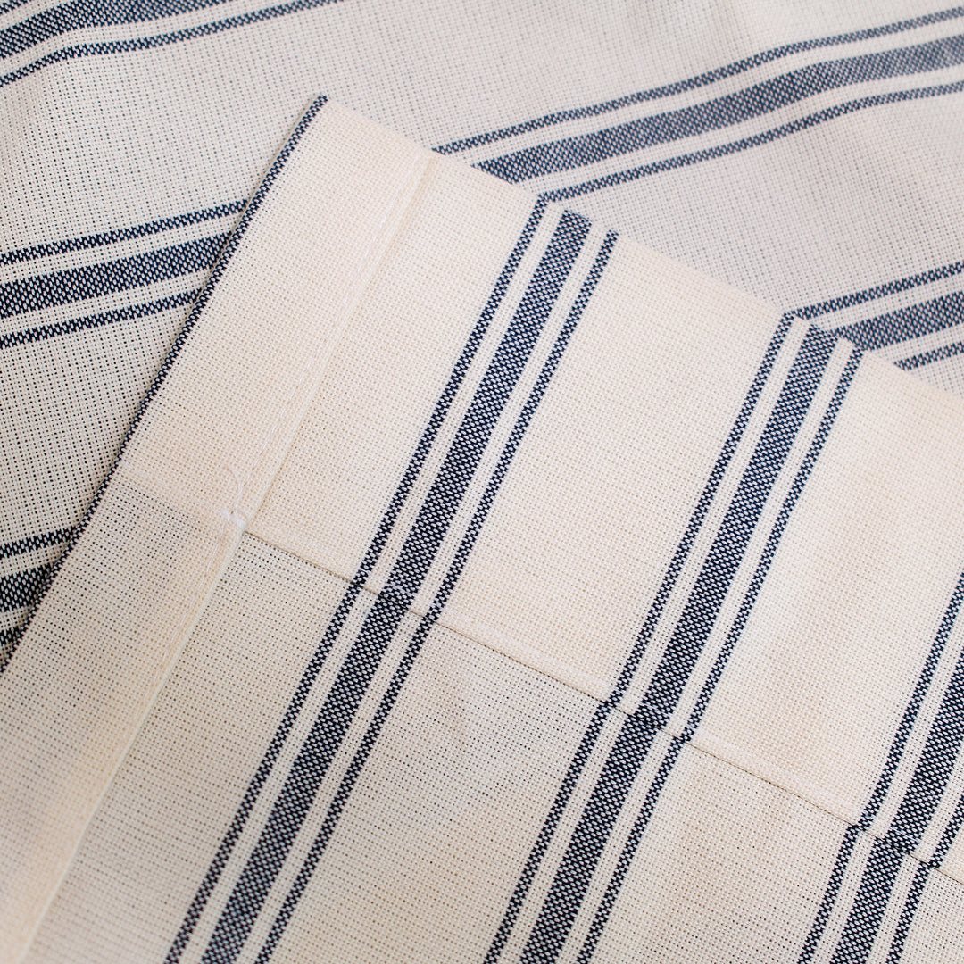 Loxley Yarn-Dyed Cotton Curtains & Drapes Soft Top