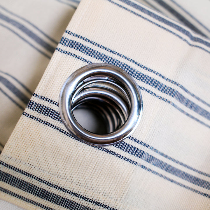 Loxley Yarn-Dyed Cotton Curtains & Drapes Grommet