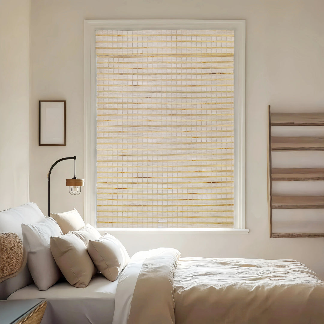Hazel Bamboo Blinds & Shades Top Down Bottom Up | Warm Beige