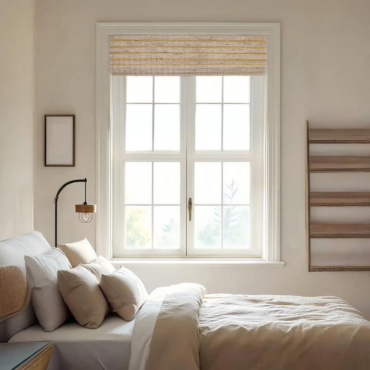 Hazel Bamboo Blinds & Shades Top Down Bottom Up | Warm Beige
