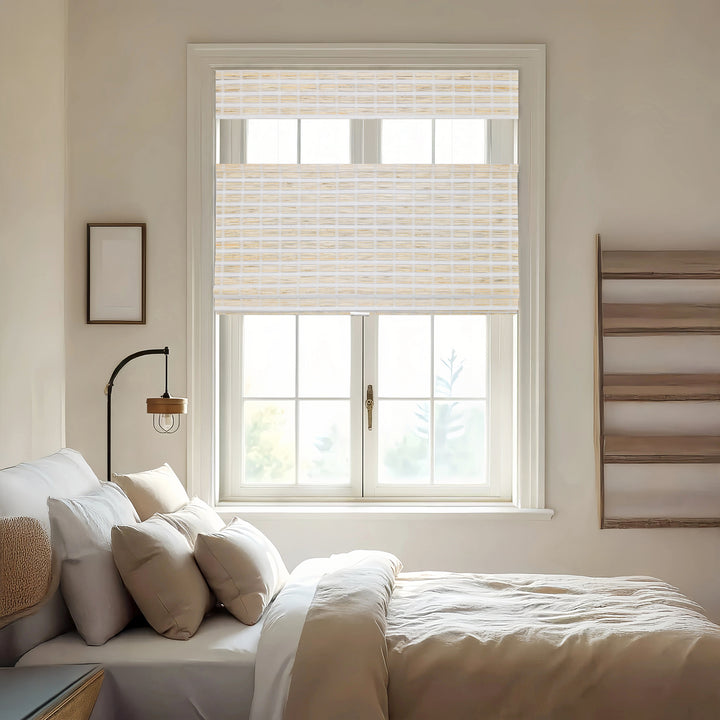 Hazel Bamboo Blinds & Shades Top Down Bottom Up | Buttercream