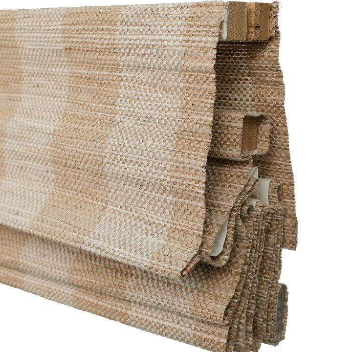 Reed Stripe Bamboo Blinds & Shades | Top Down Bottom Up - Wooden Headrail