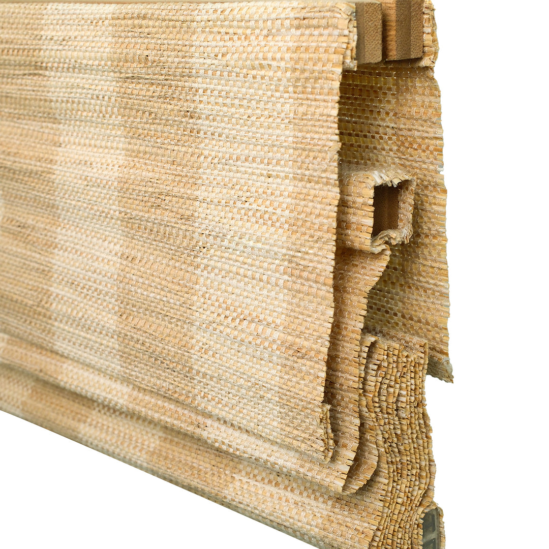 Reed Stripe Bamboo Blinds & Shades | Top Down Bottom Up - Wooden Headrail