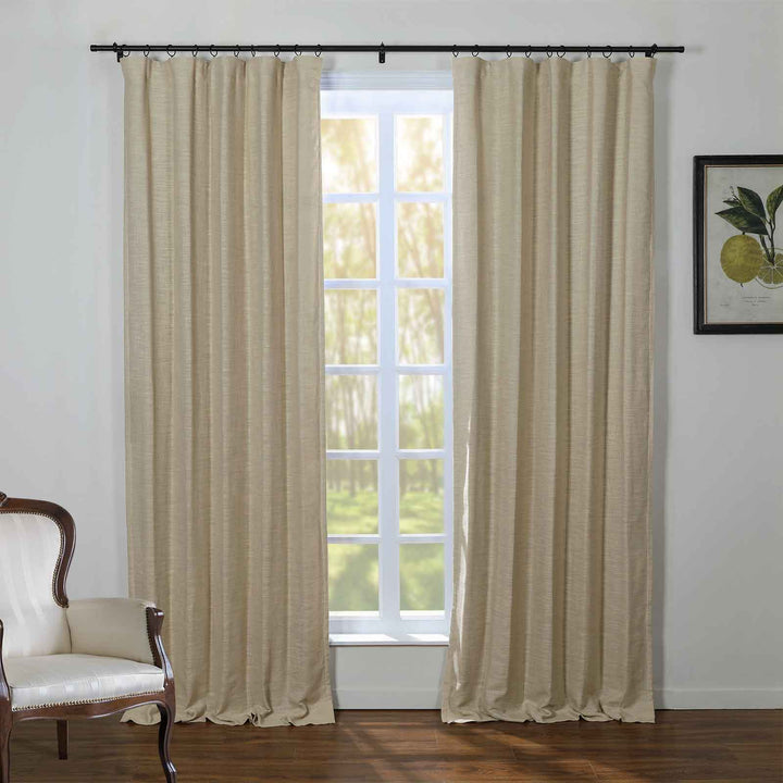 Kelly Linen Blend Curtains & Drapes Soft Top