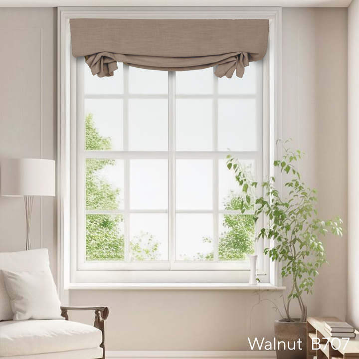 Belgian Flax Linen Roman Shades & Blinds | Swag