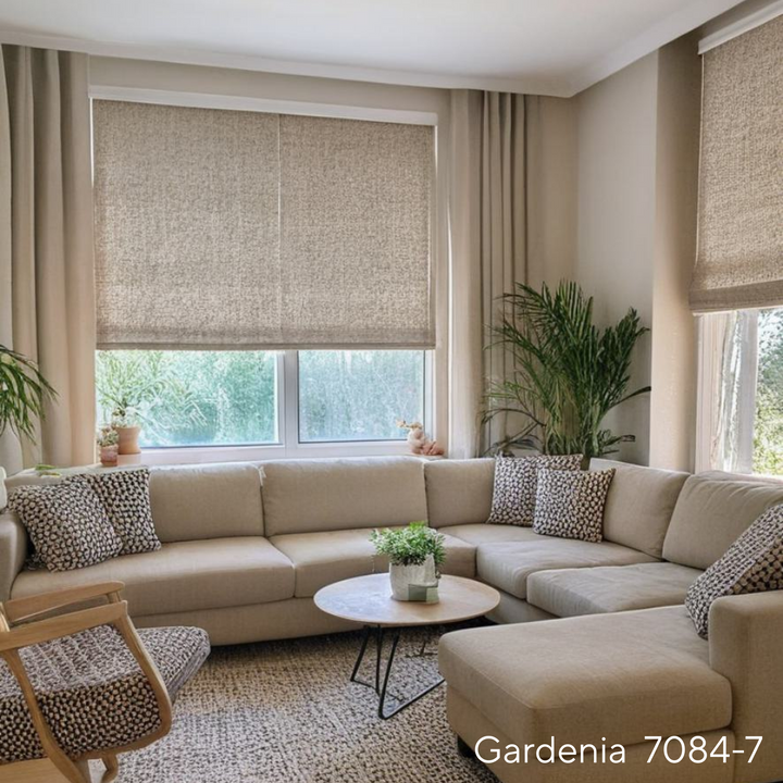 Bella Cotton Roman Shades & Blinds | Plain Fold