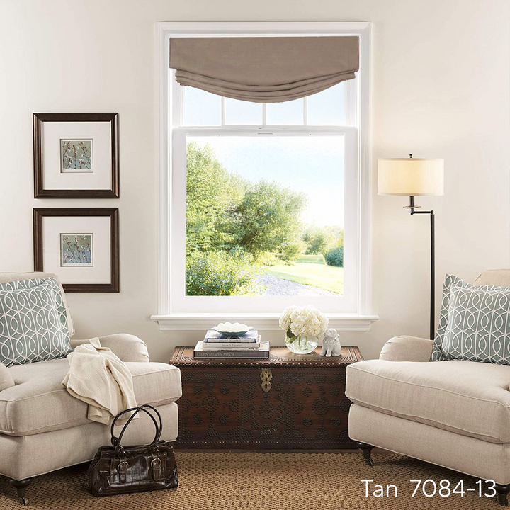 Bella Cotton Roman Shades & Blinds | Relaxed