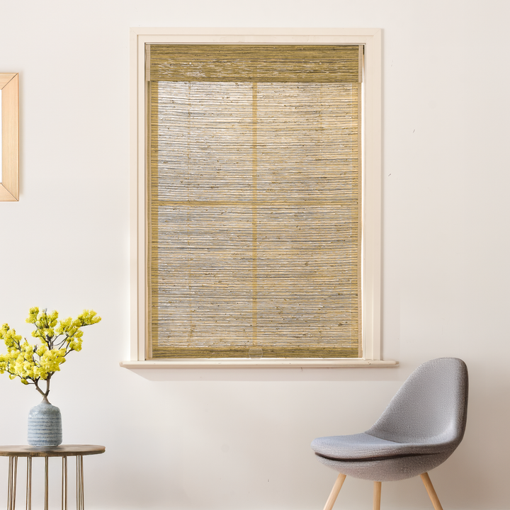 Ramie Woven Bamboo No-Drill Blinds & Shades | Honeynut