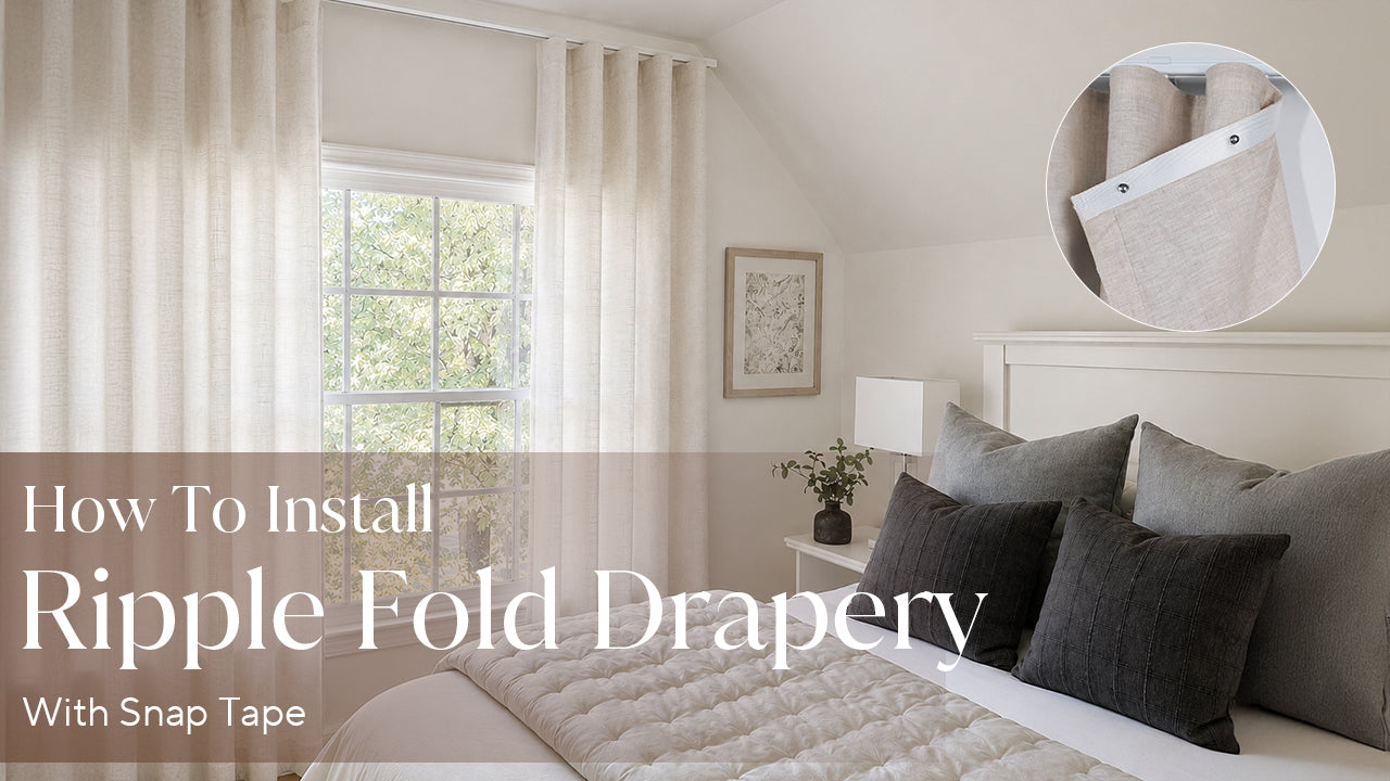 How to Install Ripple Fold Curtains with Snap Tape