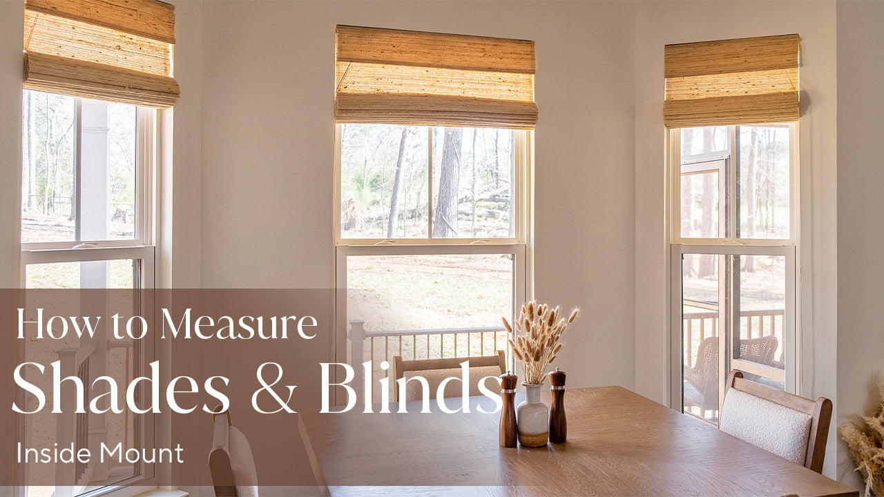 How to measure shades (Inside Mount)