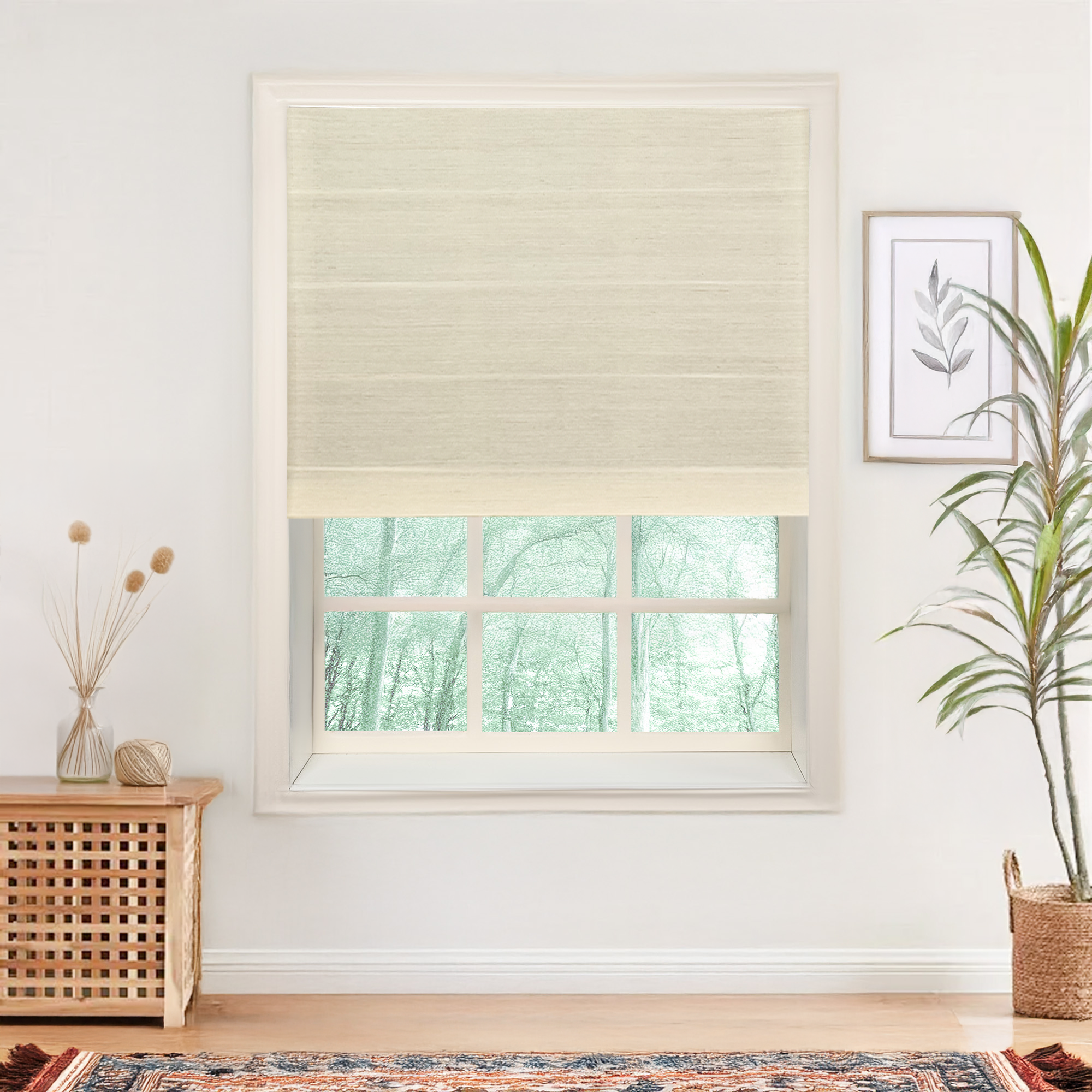 Natural Jute & Hemp Roman Shades