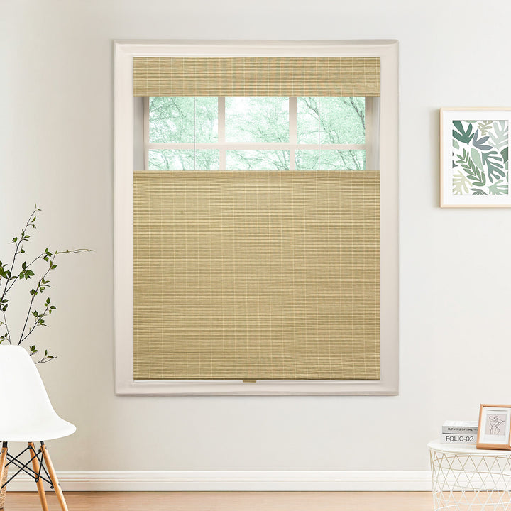Nomi No-Drill Woven Bamboo Blinds & Shades Top Down Bottom Up | Avocado
