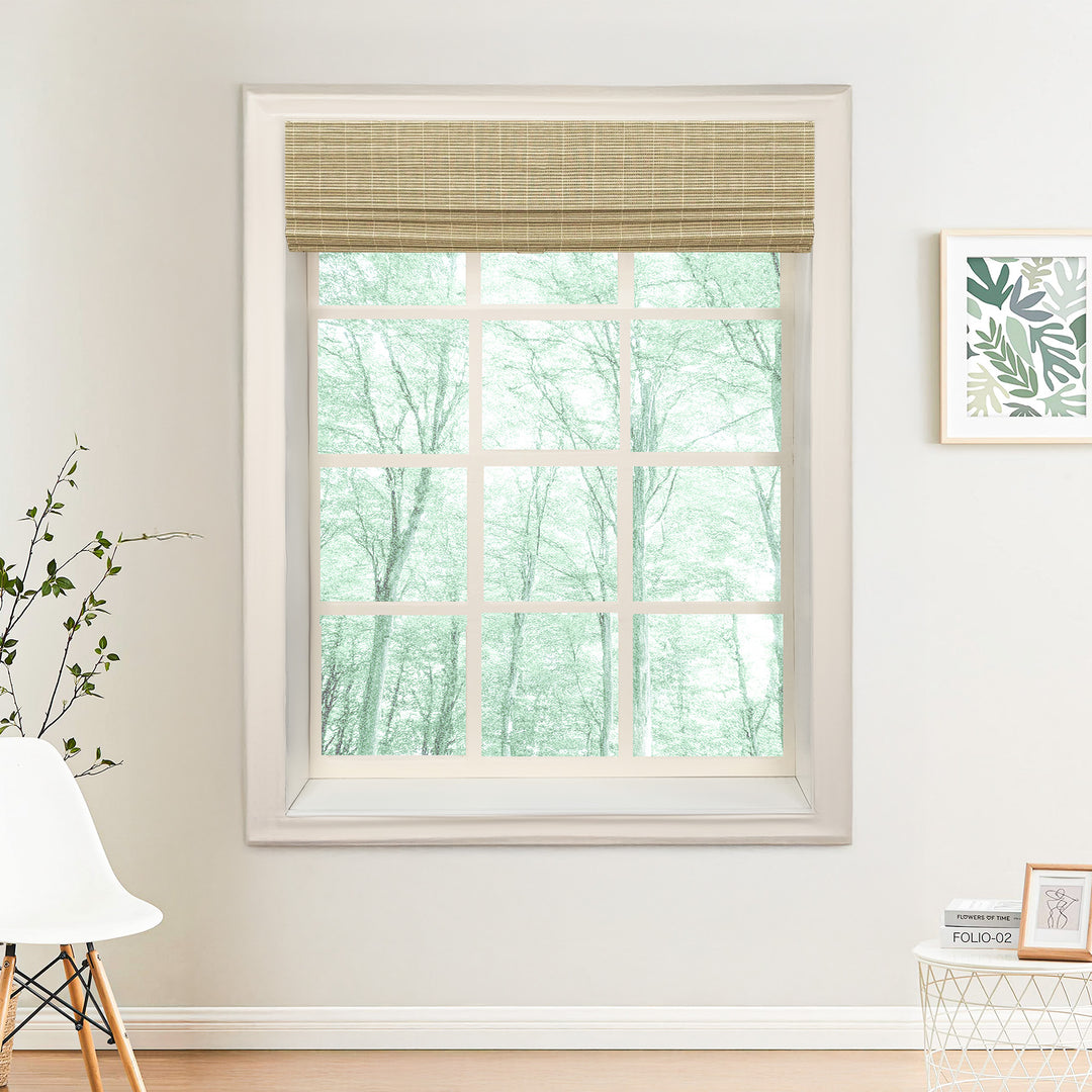 Nomi No-Drill Woven Bamboo Blinds & Shades Top Down Bottom Up | Avocado