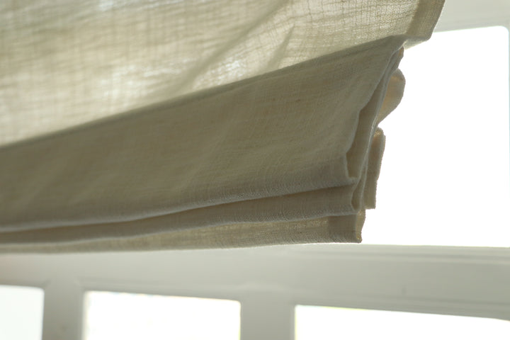 Kelly Linen Roman Shades & Blinds