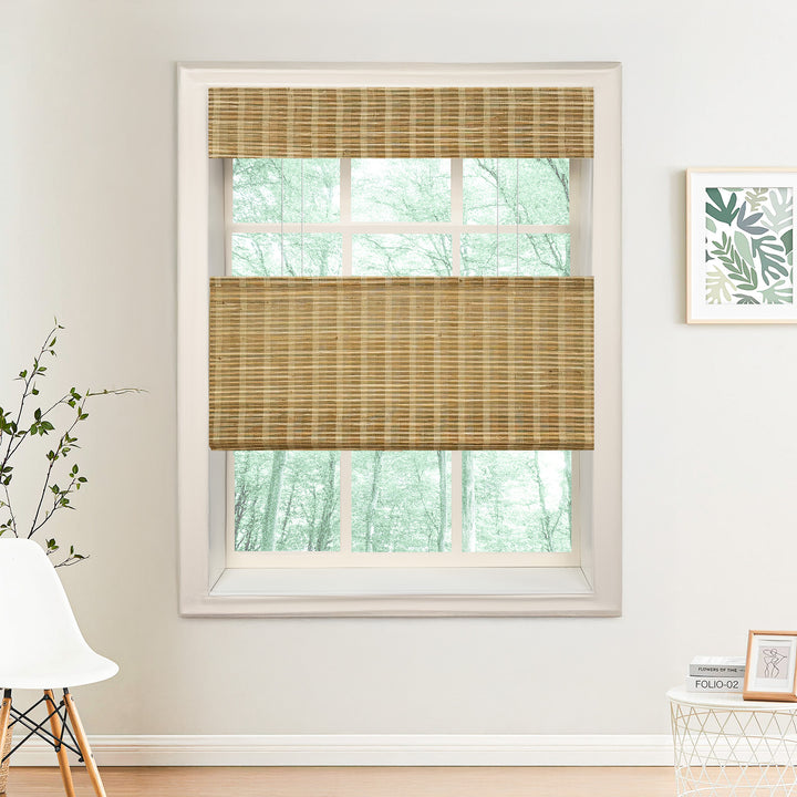Nomi Woven Bamboo Blinds & Shades Top Down Bottom Up | Tree Bark