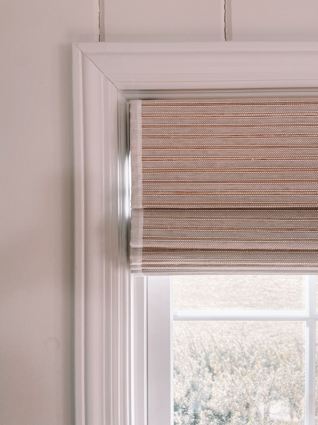 Ramie Woven Bamboo Blinds & Shades | Marble White