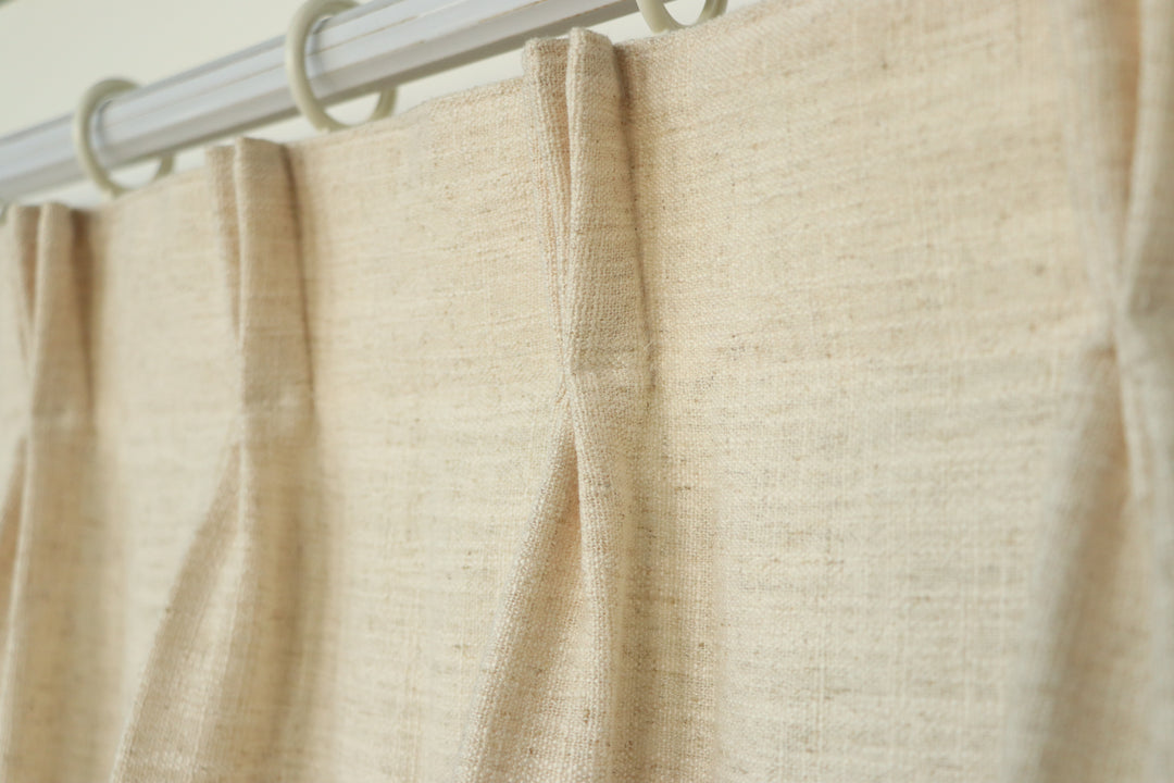 Liz Linen Curtains & Drapes French Pleated