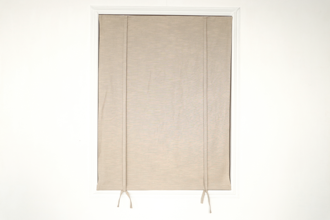 Liz Linen Roman Shades & Blinds Cord Lift | Tie