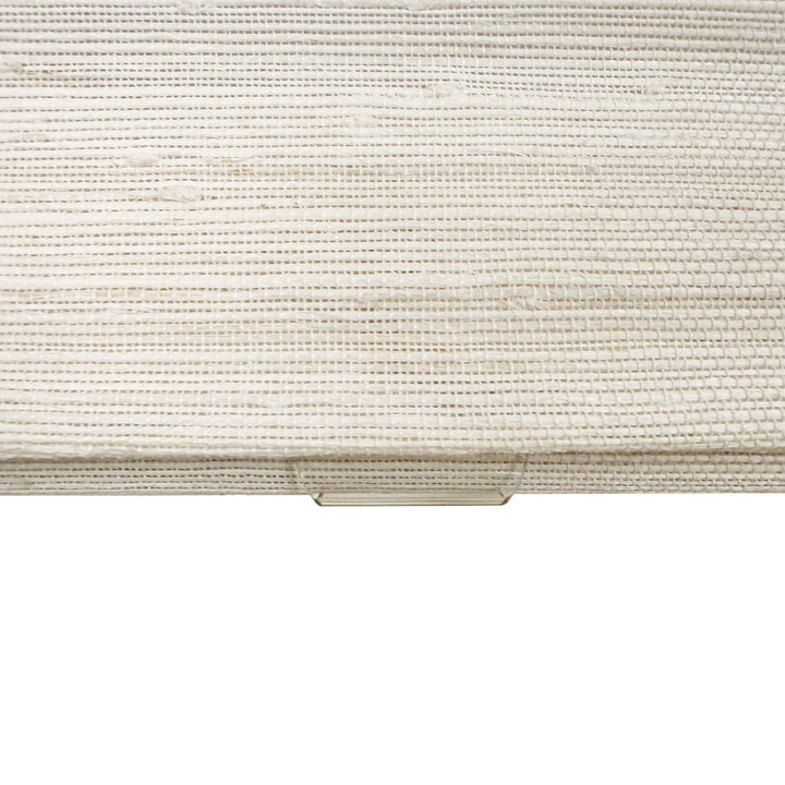 Ramie Woven Bamboo No-Drill Blinds & Shades Top Down Bottom Up | Beige White