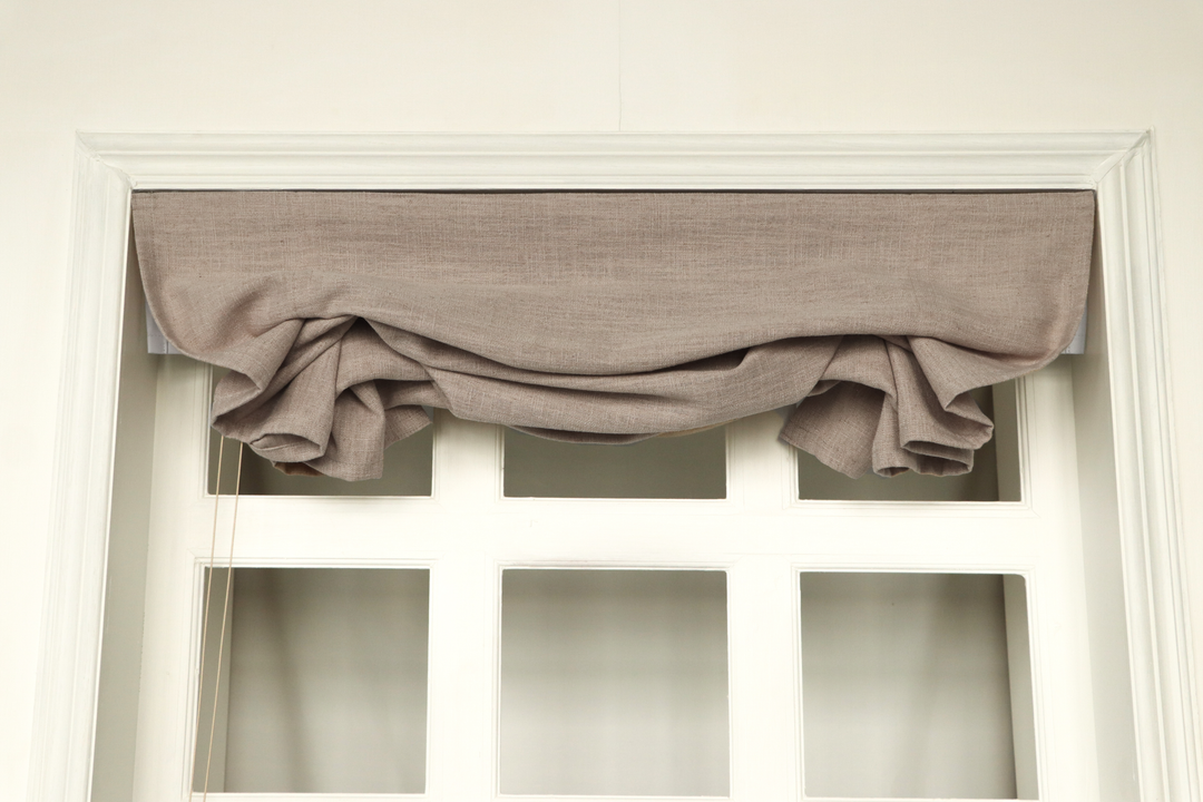 Liz Linen Roman Shades & Blinds | Swag