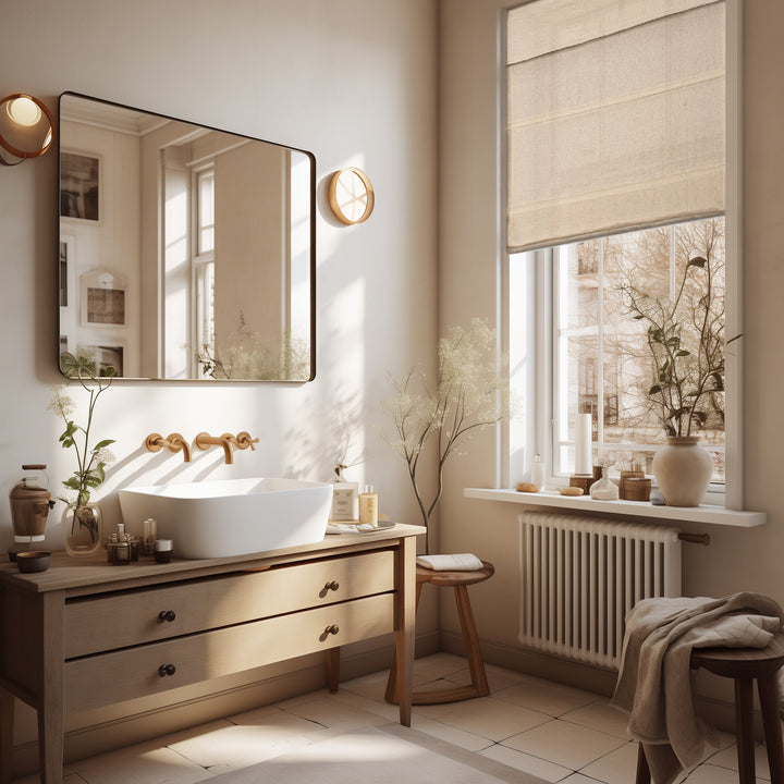 Belgian Flax Linen Roman Shades & Blinds | Top Down Bottom Up