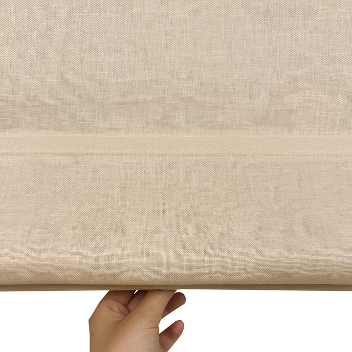 Belgian Flax Linen Roman Shades & Blinds | Top Down Bottom Up
