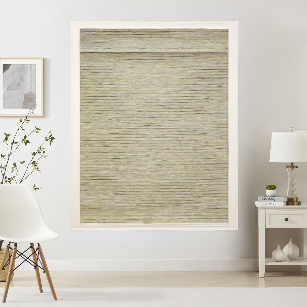 Natural Jute & Hemp No-Drill Roman Blinds & Shades Top Down Bottom Up | Grassland