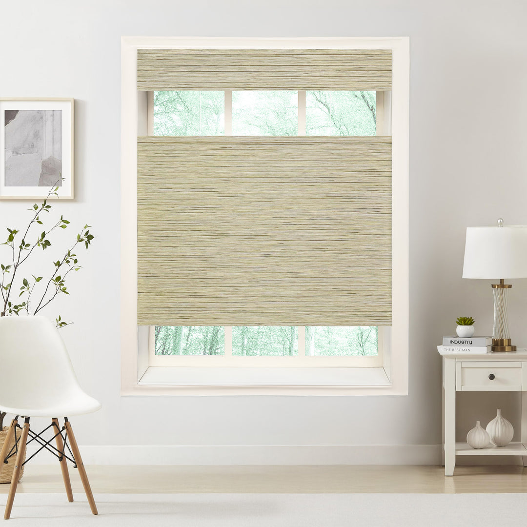 Natural Jute & Hemp No-Drill Blinds & Shades Top Down Bottom Up | Grassland