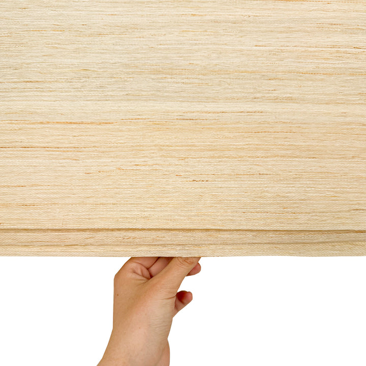 Natural Jute & Hemp No-Drill Roman Blinds & Shades | Oatmeal Yellow