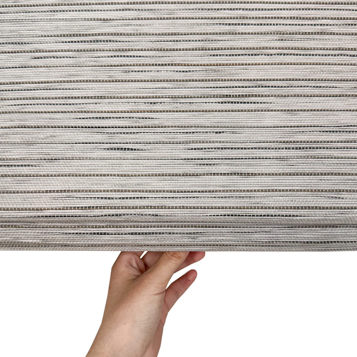 Natural Jute & Hemp No-Drill Roman Blinds & Shades | Sesame Gray