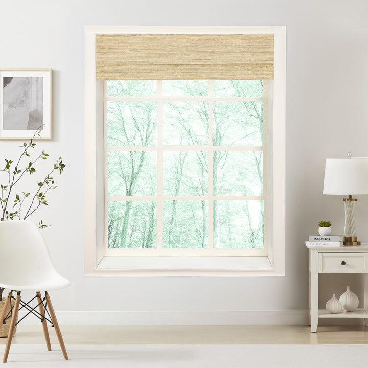Natural Jute & Hemp Roman Blinds & Shades Top Down Bottom Up | Ginkgo