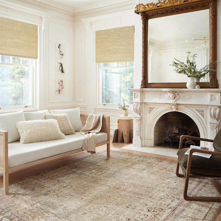 Natural Jute & Hemp No-Drill Roman Blinds & Shades | Ginkgo
