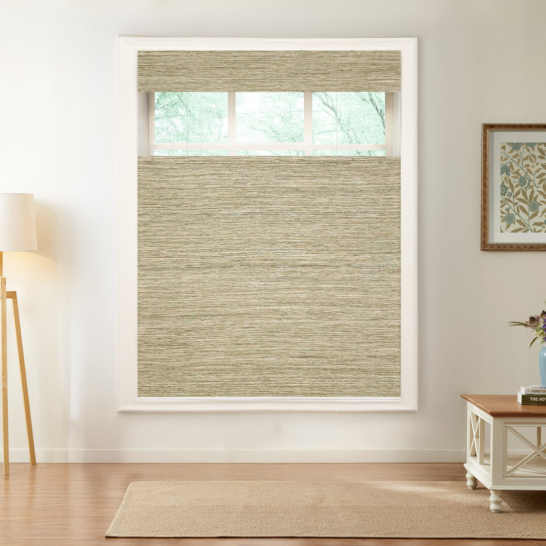 Natural Jute & Hemp No-Drill Roman Blinds & Shades Top Down Bottom Up | Prairie